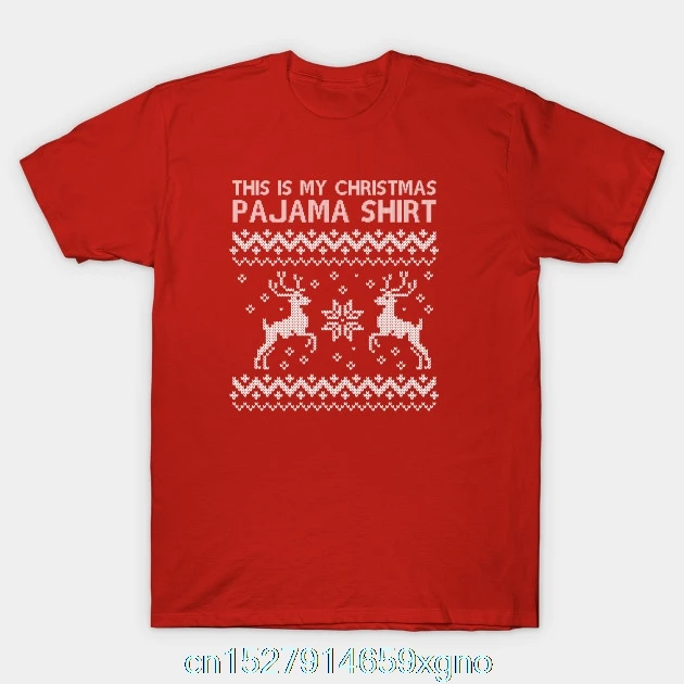 Футболка с принтом This is my Christmas T-Shirt6 Мужская футболка хлопковая круглым вырезом и