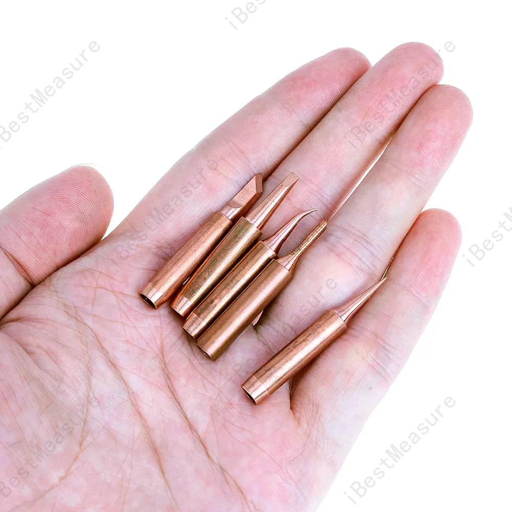 gas welding equipment 5/6Pcs Soldering Iron Pure Copper 900M Soldering Iron Head Set Inside Hot Bare Copper Electric Soldering Iron Tip rework station