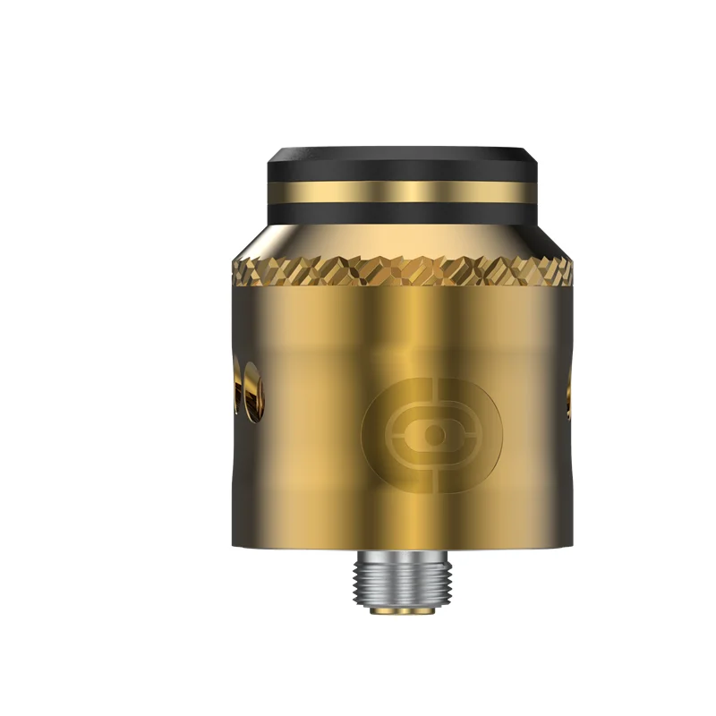 Gold Augvape OCCULA RDA атомайзер внутренний-подседельный хомут дизайн 24 мм 5 мл Peek Insulatore 10 м кончик капельного потока Двойной Вниз Vape танк - Цвет: Gold
