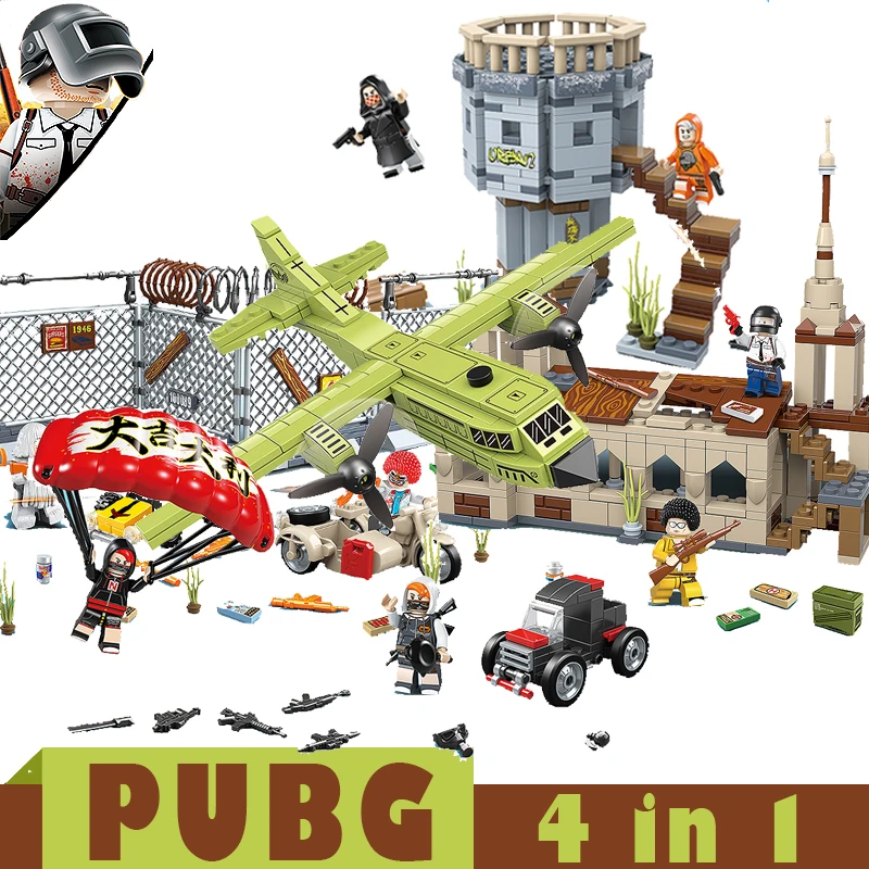 PUBG игрушки победитель курица ужин фигурки Военные солдаты оружие игры