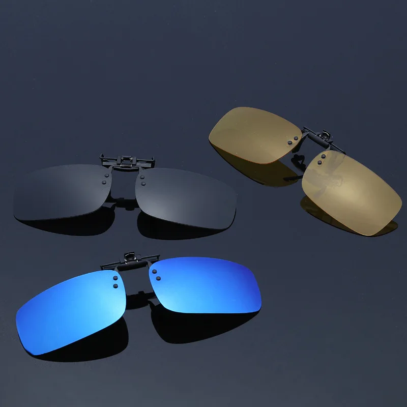 

1pc New Unisex Polarized Clip On Sunglasses UV 400 Protection for Driving Fishing Cycling Night Vision Glasses Myopia Eyeglasses