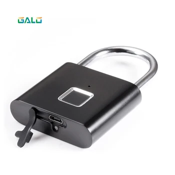 

USB Rechargeable Smart Keyless Fingerprint Electric Lock IP65 Waterproof Anti-Theft Security Padlock Door Luggage Lock