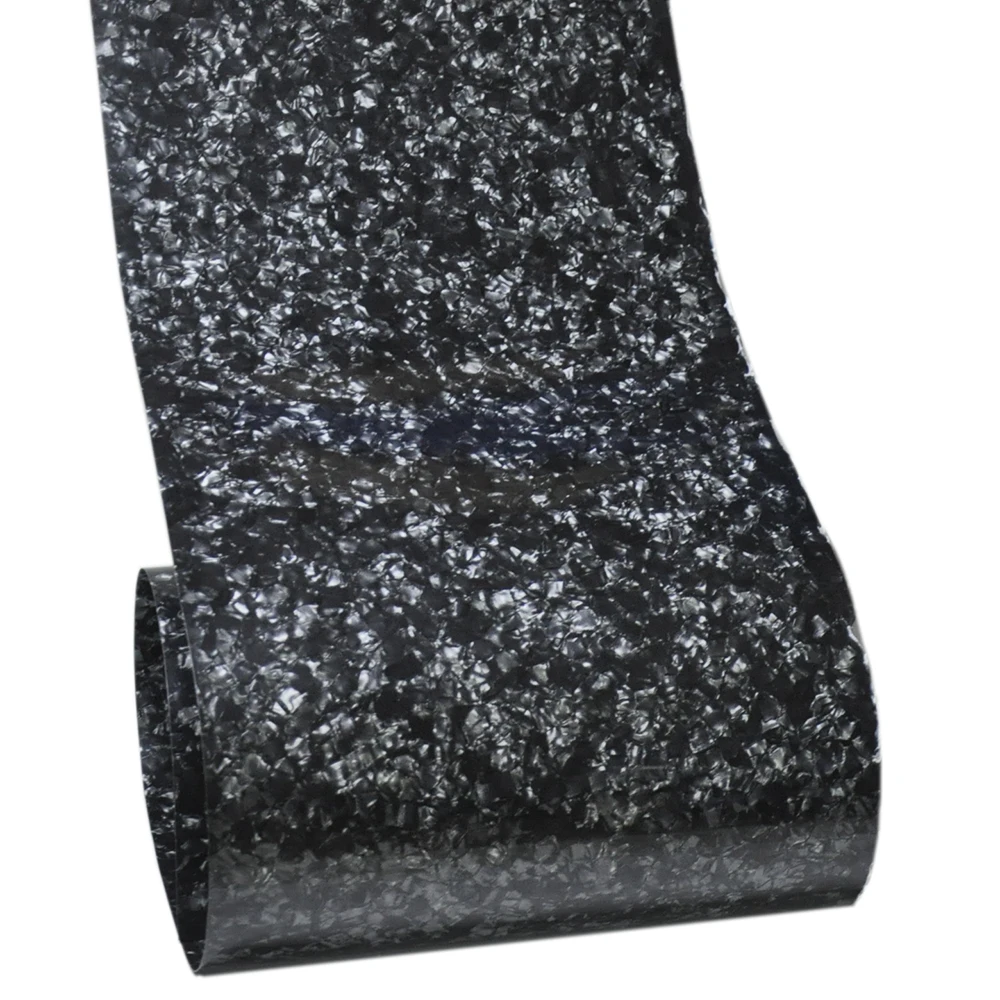 

10" x 40" Black Pearl 0.46mm Celluloid Sheet DIY Musical Instrument Deco for Drum Guitar Piano