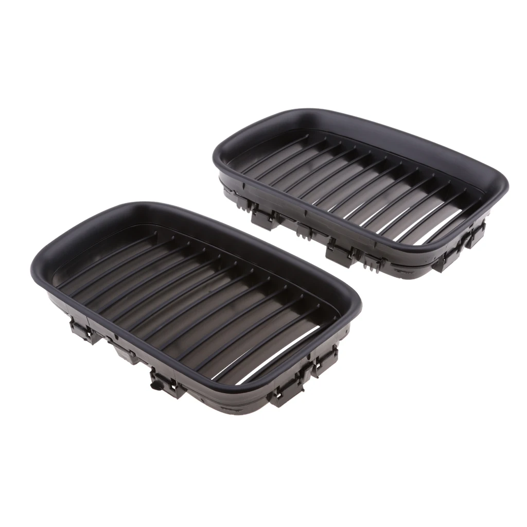 2 Pieces Front Left and Right Bumper Hood Grilles For BMW E36 1992-1996