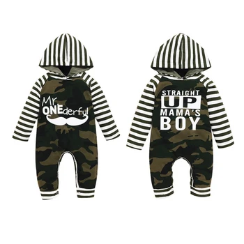 

Infant Baby Boy Hooded Camouflage Romper Newborn Baby Camo Long Sleeve Romper Warm Spring Autumn Jumpsuit Outfit Boys 0-24M01