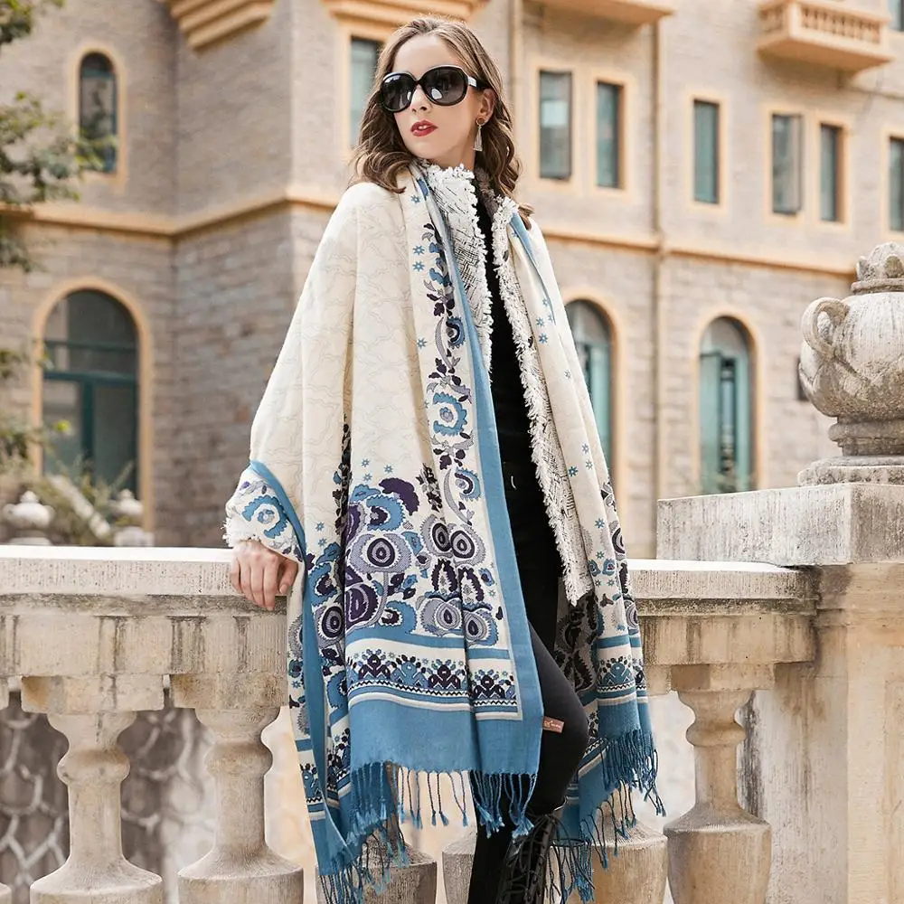 Шерстяные женские шарфы палантины элегантные Carf теплая шаль Бандана Шарф люксовый бренд мусульманский хиджаб пляжное одеяло лицо щит Foulard