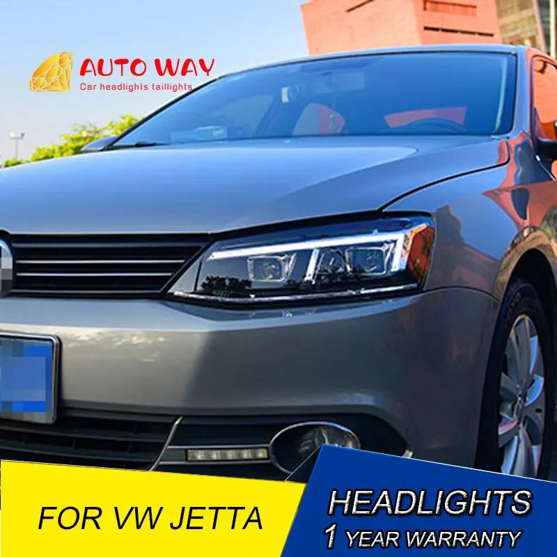 Автомобильный Стайлинг для VW Jetta светодиодные фары DRL 2012 2018 Q5 Биксеноновые линзы h7