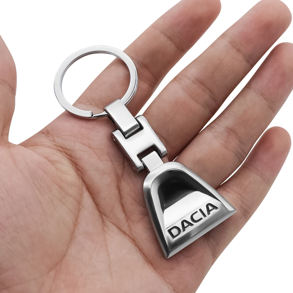 

Fashion 3D Metal Car Keychain Auto Badge Emblem Key Chain Key Ring Key Holder for Dacia Duster Logan Sandero Stepway Lodgy