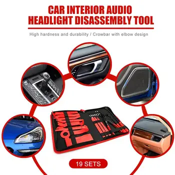 

Panel Disassembly Tool Trim Pry Tool Removal Pry Tools Sturdy Practical Durable Manganese Steel Red Black Car Door Clip