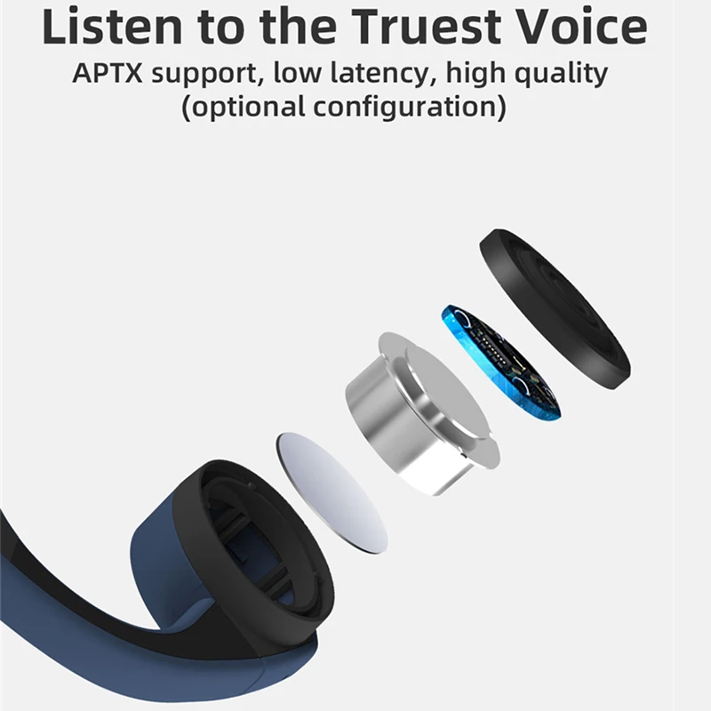 X9 костной проводимости Bluetooth IPX5 Водонепроницаемая гарнитура встроенный 8 Гб памяти двойной микрофон шумоподавляющий наушник для спортивной езды