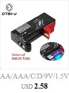 AA/AAA/C/D/9 В/1,5 в сотовый дисплей со стрелкой Универсальный кнопочный ячейка батарея с цветовой кодировкой индикатор Вольт тестер проверки BT-168