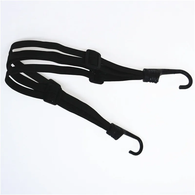 Helmet Elastic Rope 60cm Motorcycle Strength Retractable Helmet Luggage Elastic Rope Strap 2 Hooks Straps Net 60CM