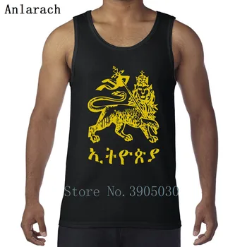 

Ethiopia Lion Of Judah Vests Comfortable Sleeveless Famous Spring Tank Tops Men Designer Letters Famous Streetwear