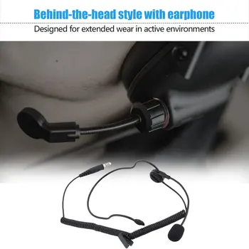 

Lightweight Headset Headphones Ear Piece Earphones Earbuds w/ Nexus TP-120 NATO Wiring Electret Microphone
