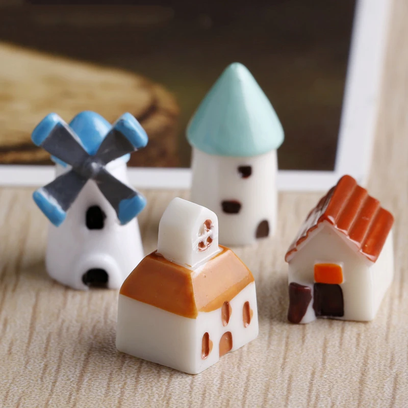 

Set Mini Simulation Tree Miniature Creative Garden Flowerpot Decoration Micro Landscape Ornament Figurines Miniatures