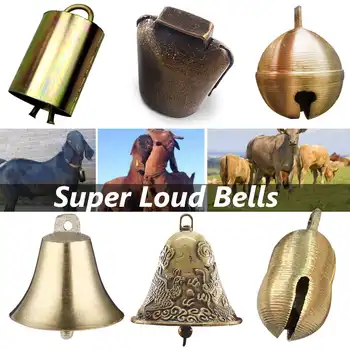 

Dog Super Loud Brass Pure Copper Bells for Cow Horse Sheep Animal Grazing Cattle Farm 6 types