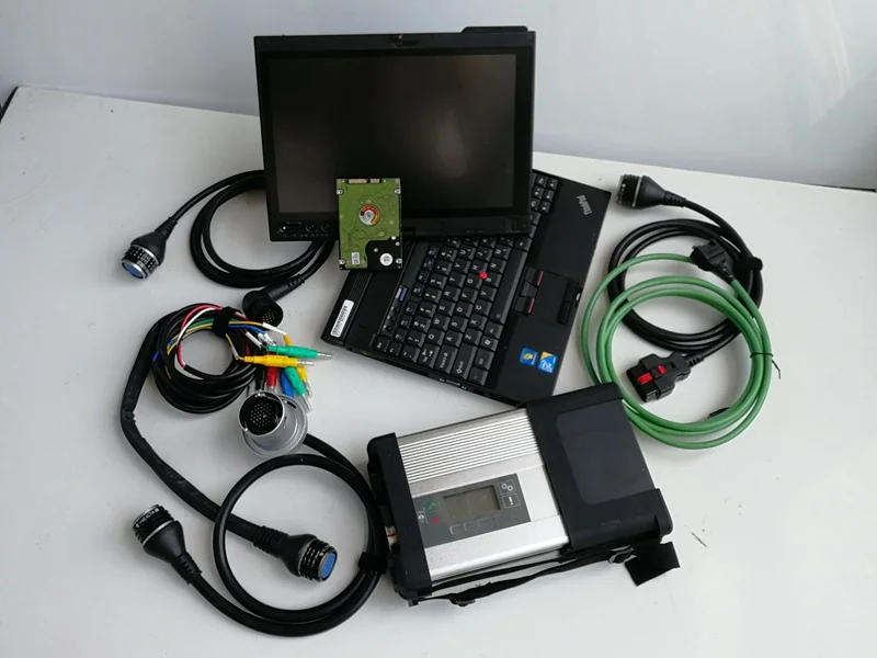 

Mb Sd Connect Compact 5 Star c5 Diagnosis Newest Software 480gb SSD Installed in x200t Laptop 4g Ready to Use 12V 24V