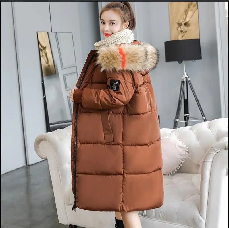 caramel colour Зимние пальто, куртка, женские пуховики, хлопковые куртки, длинные, с капюшоном, утолщенная, модная Женская парка, Chaqueta Mujer размера плюс, 7XL, Z237 - Цвет: caramel colour