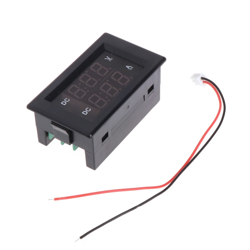 DC 100V 20A ЖК-цифровой вольтметр Амперметр вольт ампер тестер Манометр красный+ зеленый светодиодный дисплей