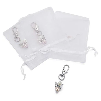 

BEAU-30 Pieces Organza Bags Wedding Favors Baptism Pendants Christmas Communion Confirmation Gifts For Guests