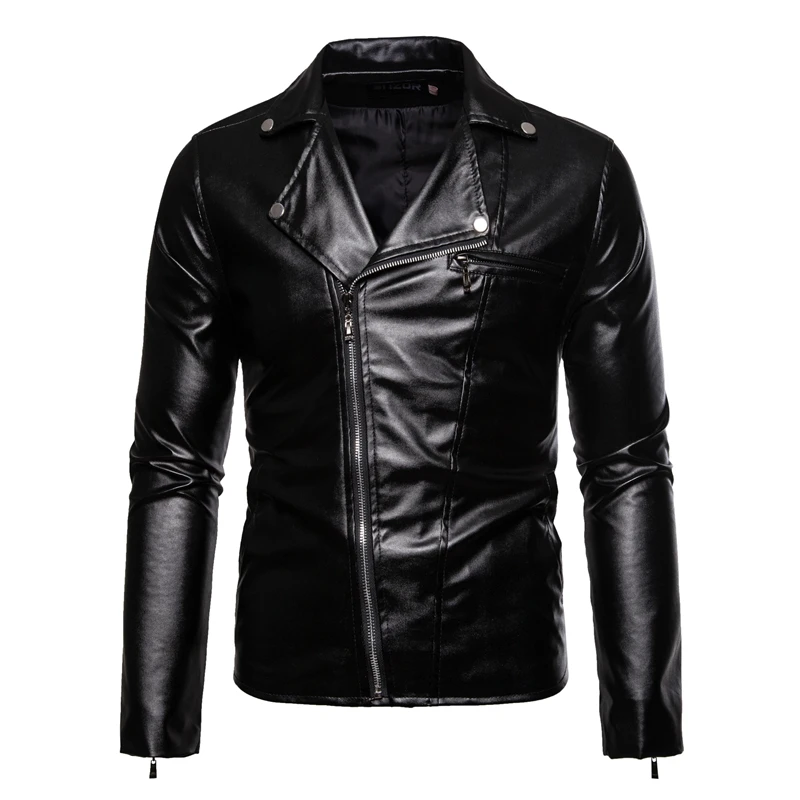 

New Punk Leather Jacket Men Biker Moto Fashion Winter Leatherette Coat Male Bomber Jacket Mens Casual Motorcycle Jackets Outwear