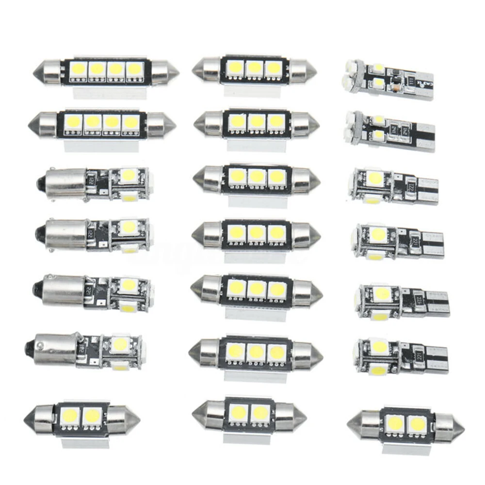 Car Interior White LED Bulb Light For BMW 5 Series M5 E60 E61 2004-2010 21pcs | Автомобили и - Цена: 