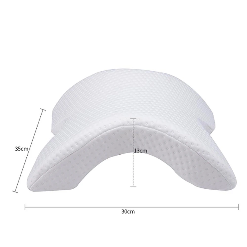 Arch Memory Foam Memory Foam Pillow Pillow Durable Soft Travel Office Sleep Relief The Pain White Arched Pillow Lunch Break