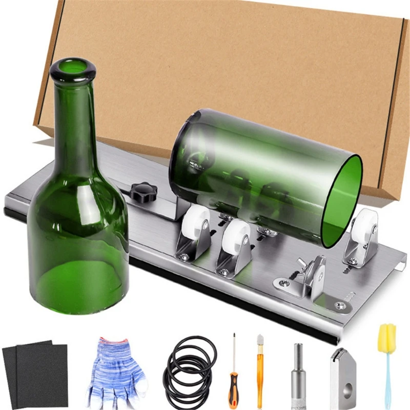 DIY Glass Bottle Cutter Machine major for Cutting Wine Beer Liquor Many  Glass Bottles Complete Bundle for Handicraft Projects