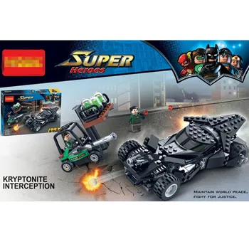 

306pcs Super Hero Avengers Helium intercepts Batmobile Building Blocks Compatible With Lepining Batman DIY Toy Set With Box