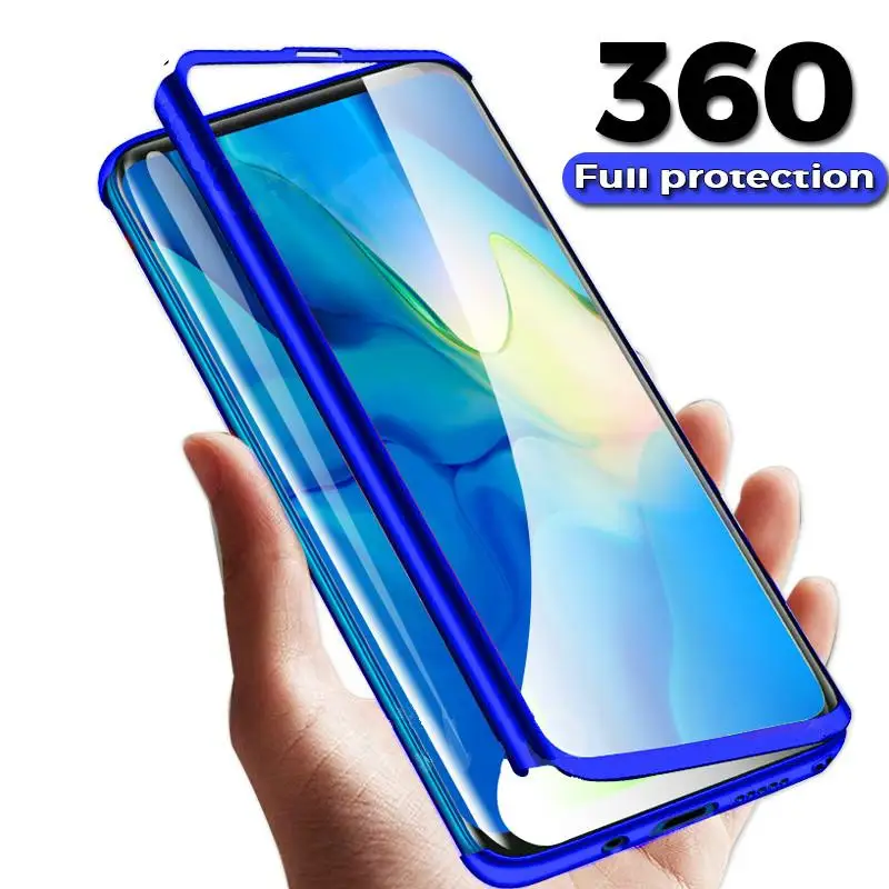 360 полный защитный чехол для телефона для huawei P30 P20 Mate20 Lite PSmart Y7 Y6 крышка чехол с Стекло светильник Вес ПК+ задняя крышка