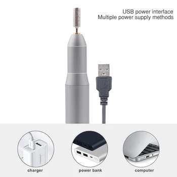 

Electric Nail File Professional Portable Nail Tools Pen Shape Finger Toe Nail Care Nail File Nail Tips Manicure Pedicure Machine