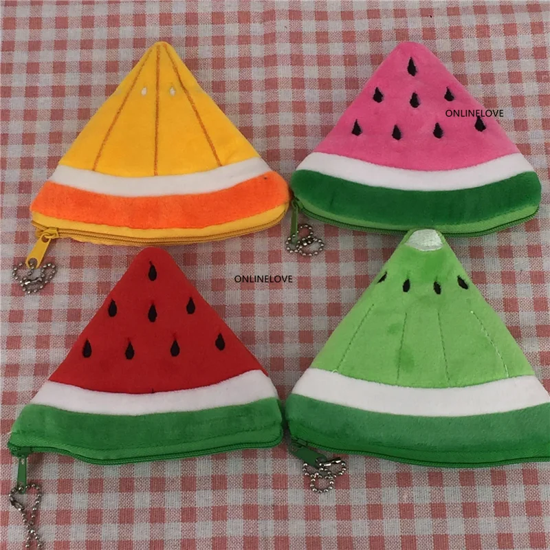 Summer Fruit-CUTE Strawberry , Pineapple Etc. Plush 10-11CM Coin Purse Wallet , Coin BAG Pouch monedero gato