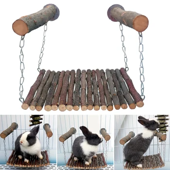 

Playing Climbing Biting Balance Pet Swing Wooden Branch Bed Practical Exercise Funny Universal Home Easy Install Molar Supplies