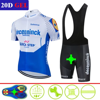 

2020 Deceuninck Cycling Clothing Bike jersey Quick Dry Mens Bicycle clothes summer Quick Step team Cycling Jerseys shorts set