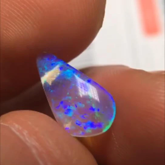 A1225 австралийского происхождения 0.740ct натуральные хрустальные опалы свободные драгоценные камни бусины для изготовления ювелирных изделий Изготовление сережек