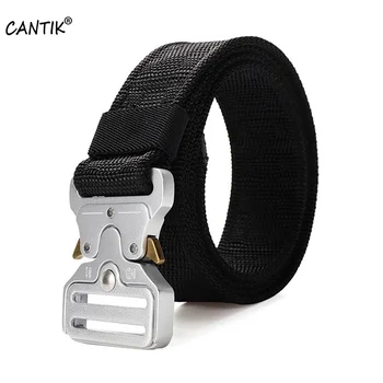 

CANTIK New Multi-functional Canvas Tactics Belts Young Male Military Fans Outdoor Cobra Buckle Nylon Belt for Men 3.8cm CBCA154