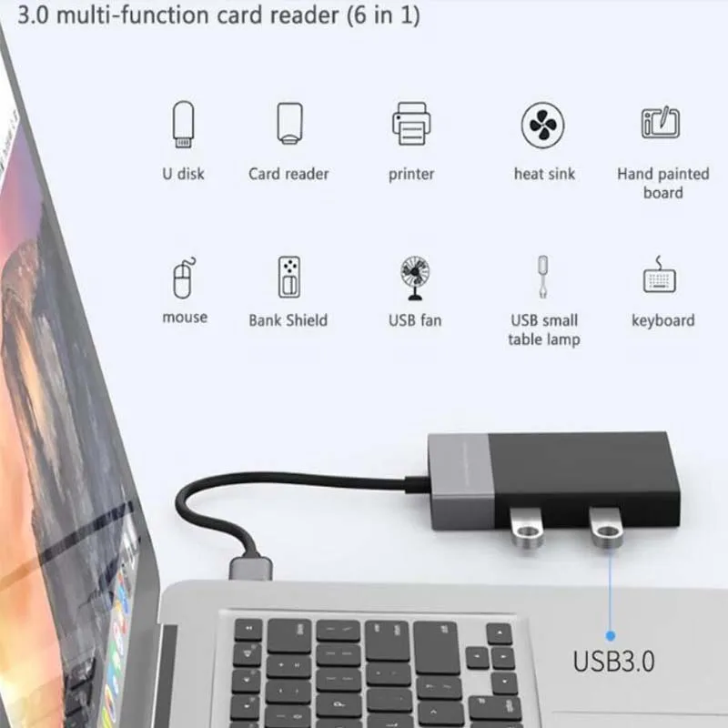 Супер Скоростной USB 3,0 XQD CF Micro SD TF кард-ридер адаптер для Windows Vista Lunux для Mac OS Бесплатный драйвер подключи и играй