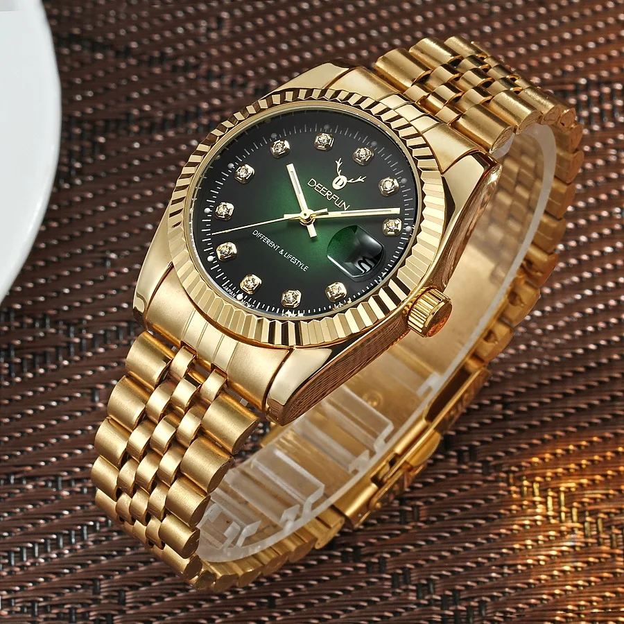 Швейцарские часы oyster perpetual Rolexable datejust MIYOTA, кварцевые классические деловые золотые часы с алмазной поверхностью reloj hombre