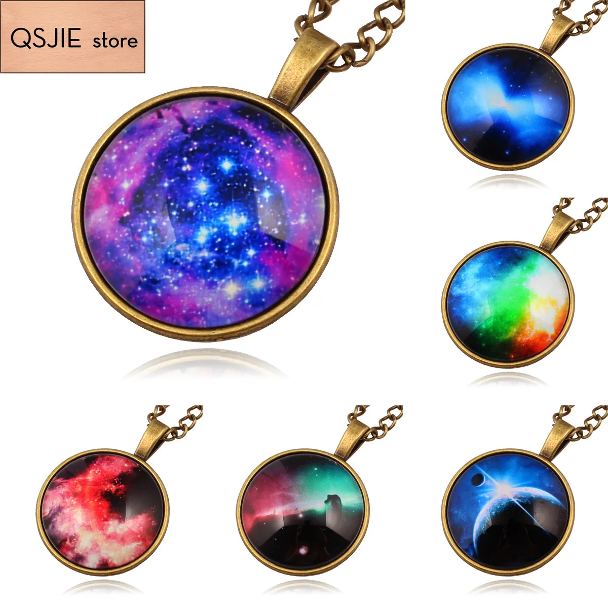 2020 Новое модное ювелирное изделие звезда небо Луна время подвеска с драгоценным камнем изысканное