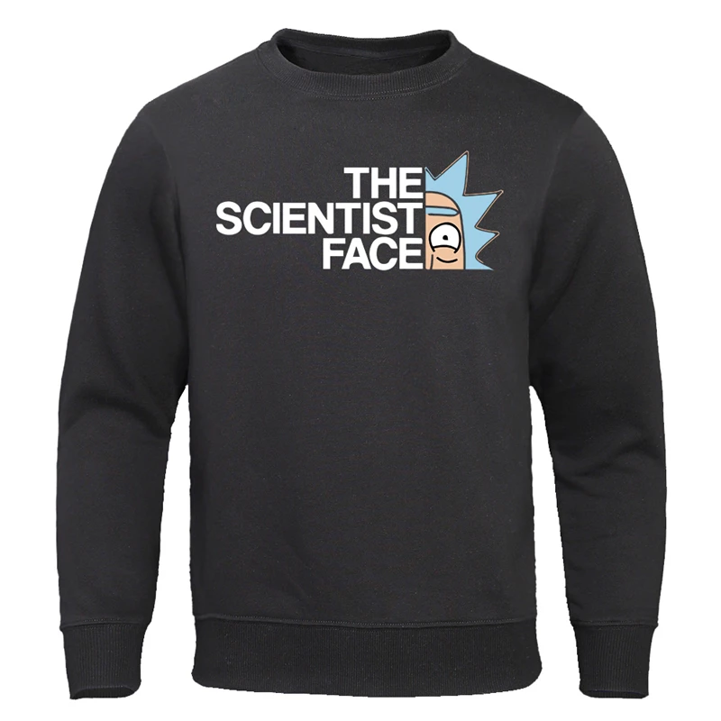 black 6 Рик Морти модные толстовки с капюшоном The Science Face аниме ТВ Рик и Морти крутые Пуловеры Повседневная хлопковая осенняя одежда для мужчин - Цвет: black 6