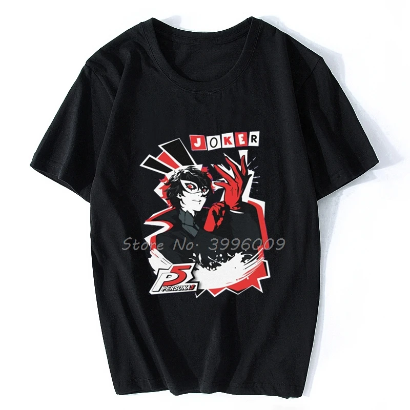 Дешевая футболка Ryuji Sakamoto Persona 5 Мужская хлопковая футболки в стиле хип-хоп топы