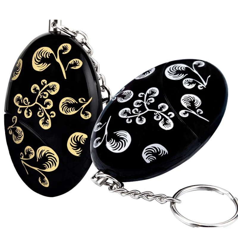 120dB Printed Egg Shape Emergency Alert Keychain Gender Uncovering Adult Party Commemorative Meaningful Gift