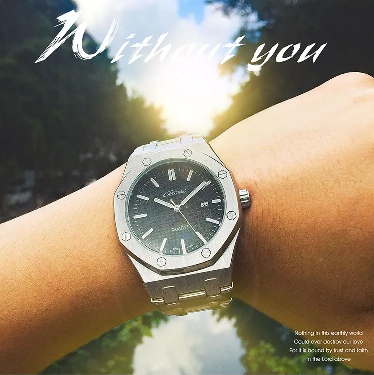 

Stainless Steel Fashion Men Watches Male Top Brand Luxury Quartz Watch Men Casual Waterproof Sports WristWatch Relogio Masculino