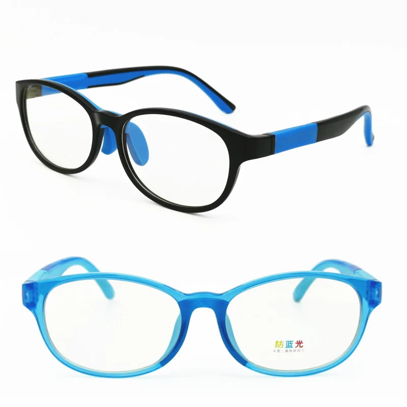 

Anti-blue light blocking eyeglasses computer protective glasses TR90 combined silicone durable UV400 TV watching eyewear for kid