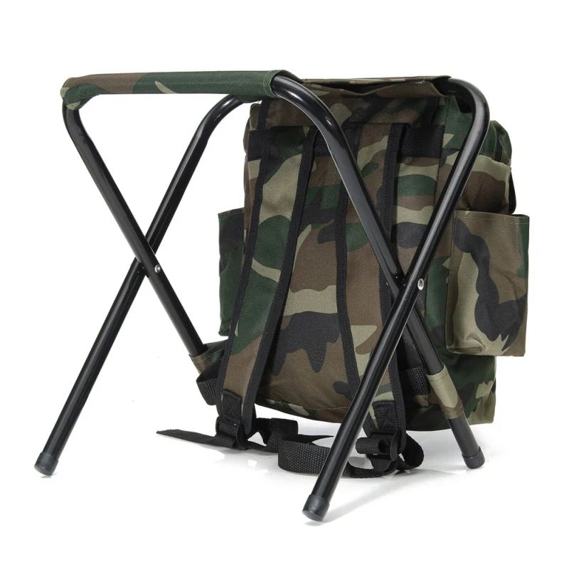

Outdoor Hunting Folding Portable Fishing Chair Stool Backpack Convenient Use-resistantv Fishing Chair for Climbing Equipment