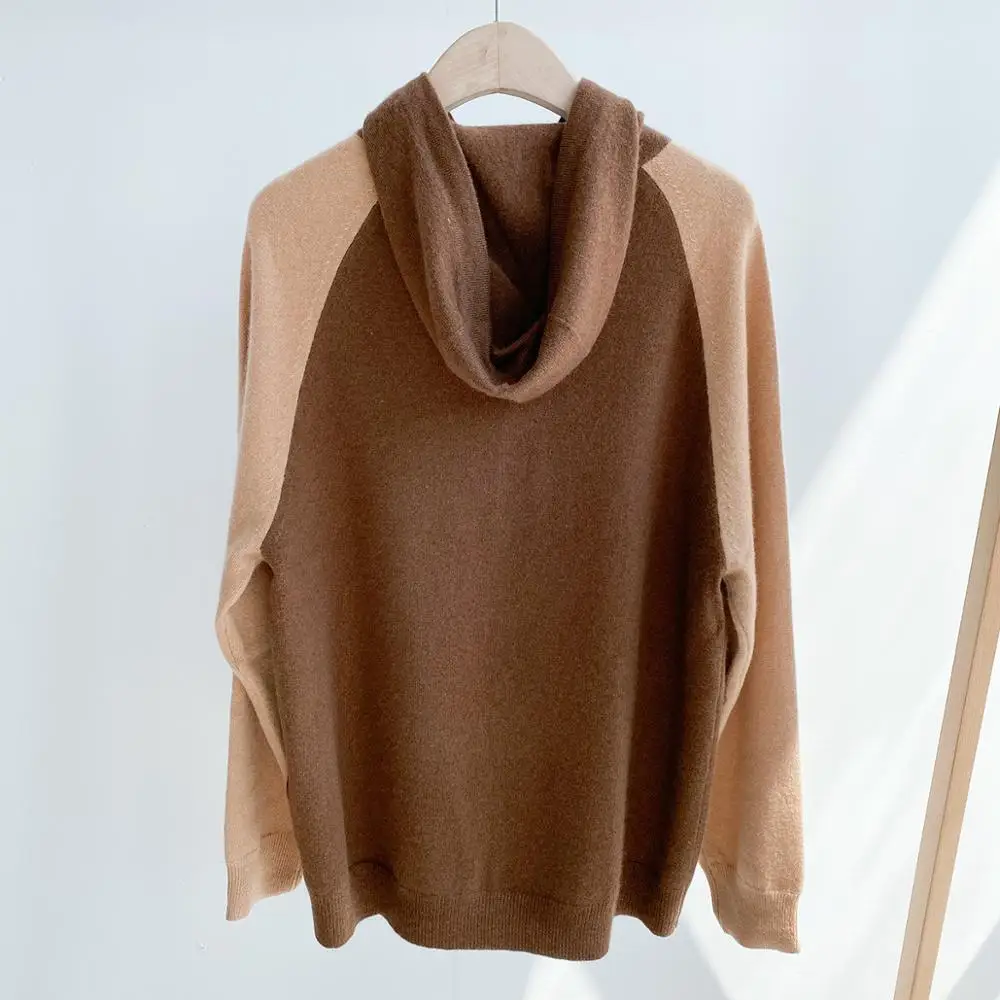 100% Cashmere Womens Letter Knit Sweater Casual