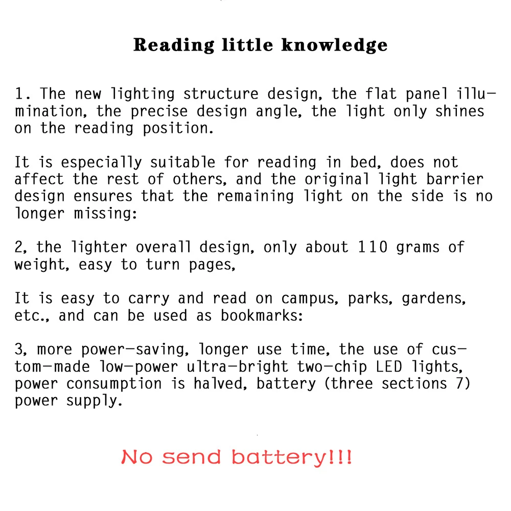 1 шт. креативный плоский светодиодный светильник для книг, портативная лампа для чтения, светодиодный настольный светильник для школьников, детей, канцелярские принадлежности