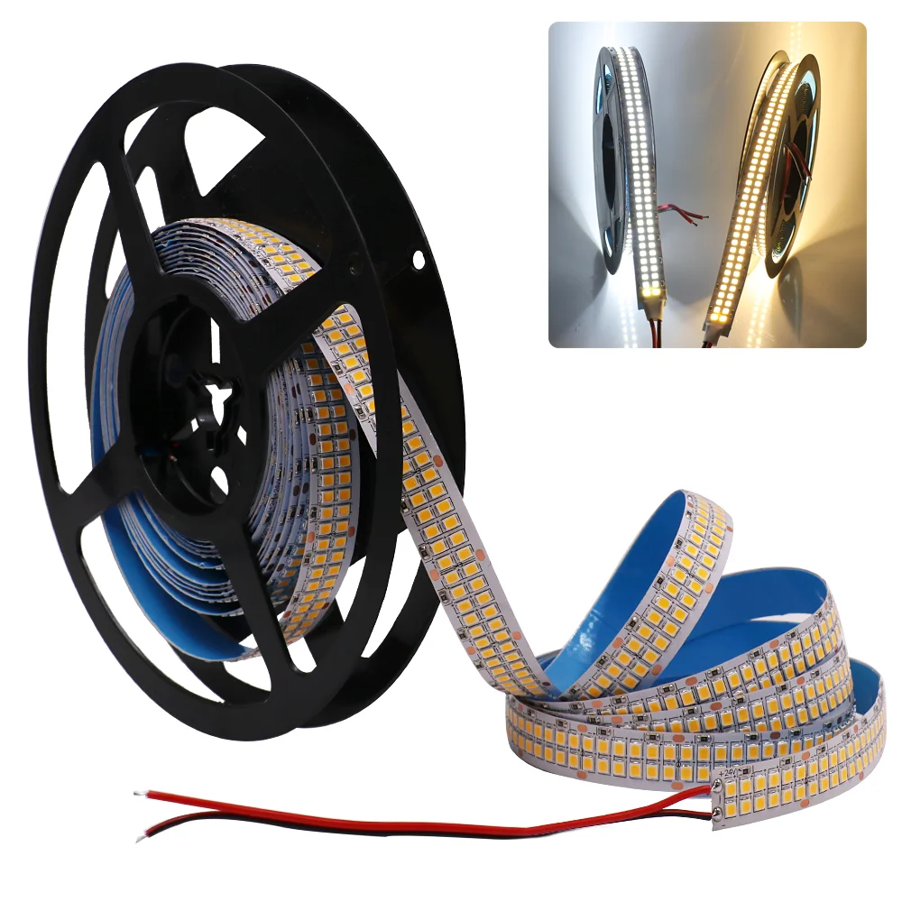 

12V 24V LED Strip Light SMD 2835 240 Led Tape Diode Flexible Ribbon IP67 Waterproof Led Strip Warm White/White/Natural White