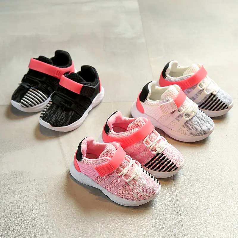 

New Style Children Sports Shoes Girls' Casual Shoes Anti-slip Breathable Running CHILDREN'S Shoes Spring And Autumn Baby Shoe 1-