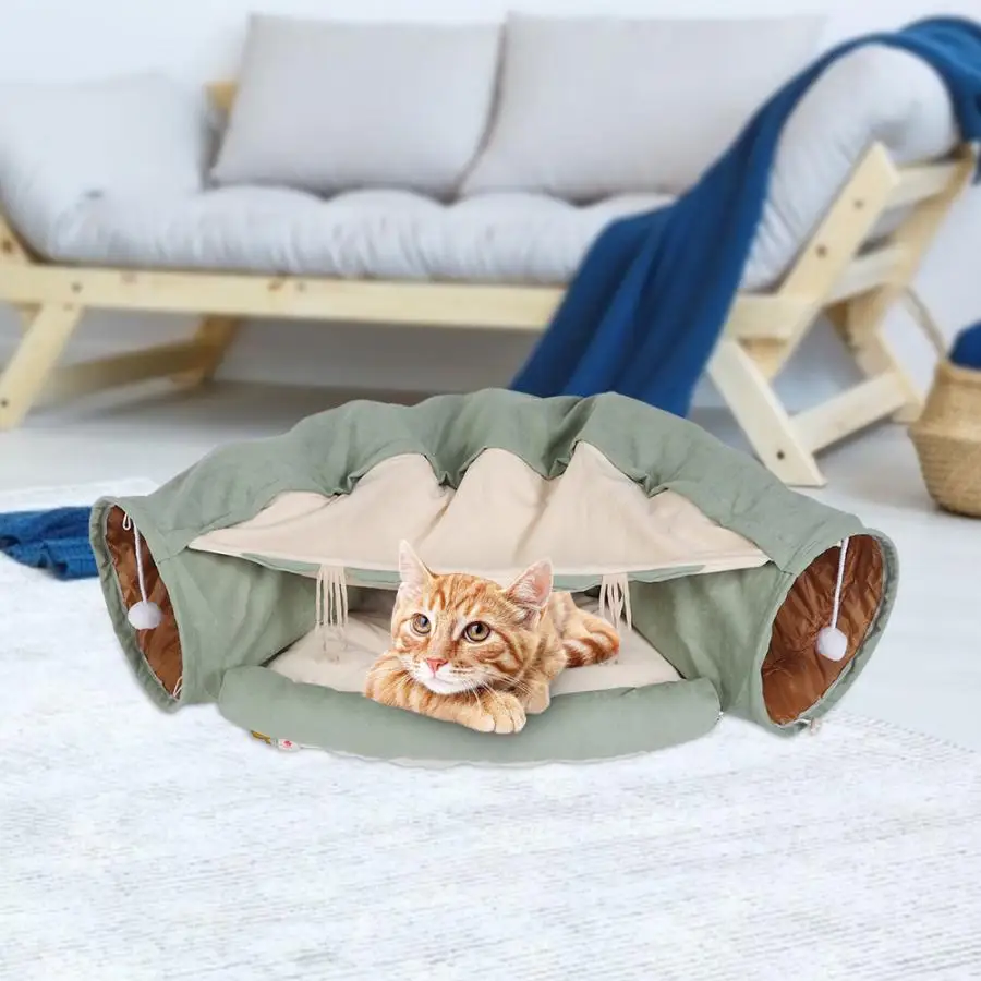 Многофункциональный Забавный туннель для кошек игрушечный тоннель Rolling Nest Tubes Crinkle игрушки для котят щенка Ferrets кролик играть собака туннели трубы